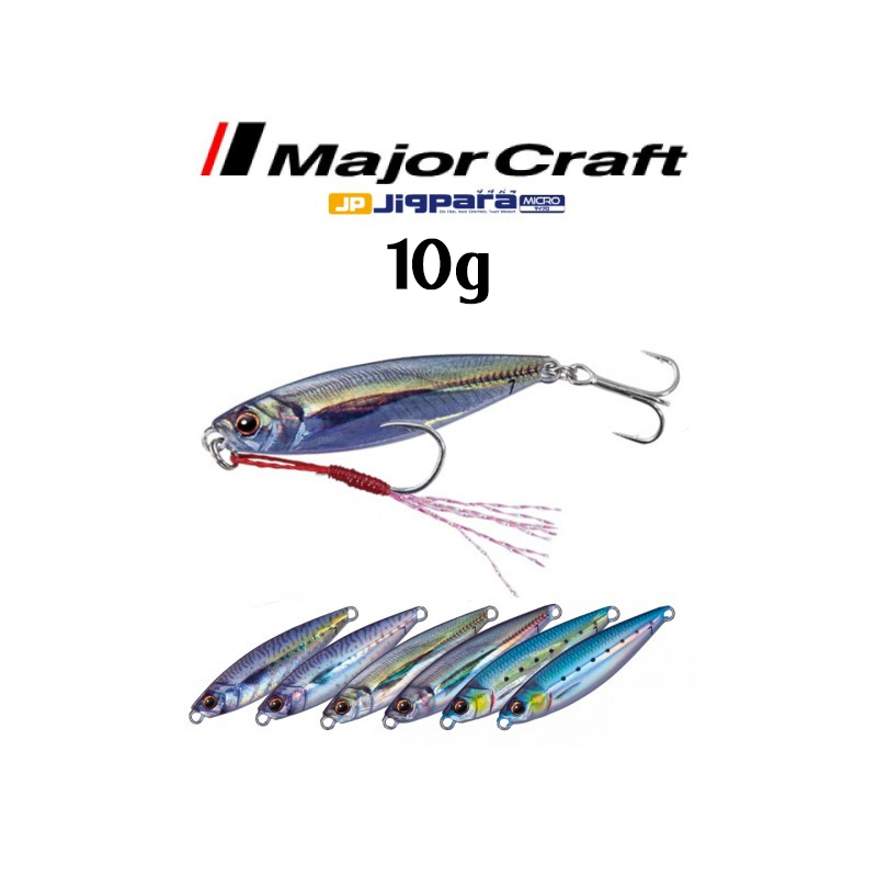 Major Craft Jigpara Micro Live Bait Colors 10g Major Craft Jigpara Micro Live Bait Colors 10g