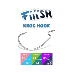 Fiiish Black Minnow Krog Hooks