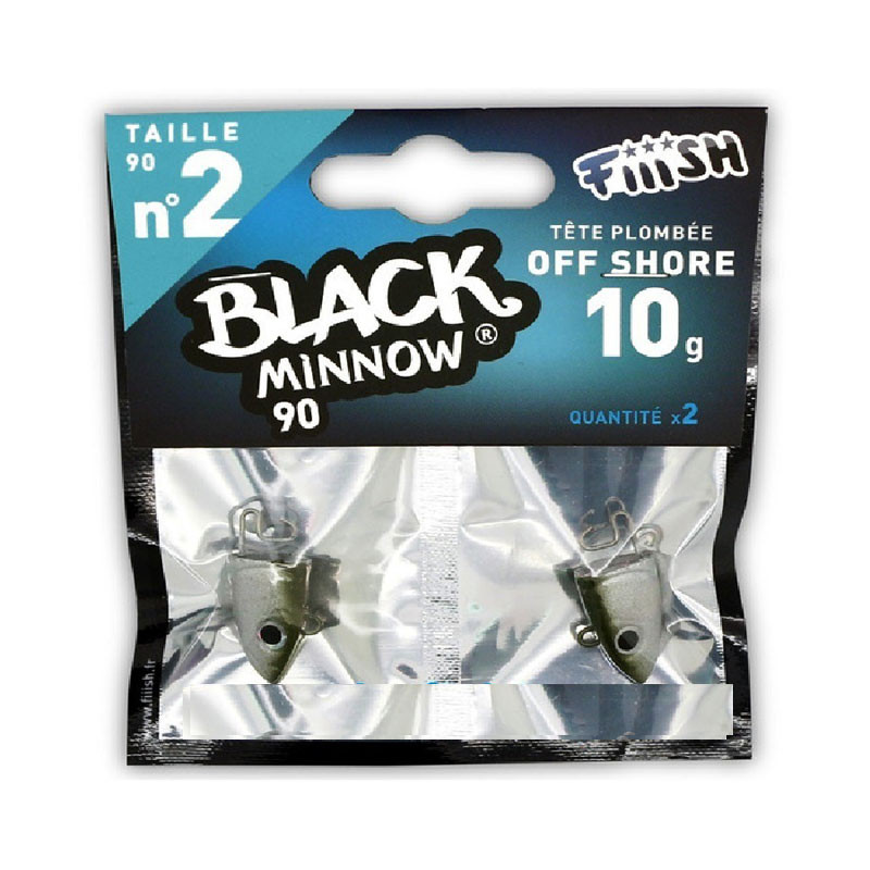 Fiiish Black Minnow Jig Heads No2 90mm Fiiish Black Minnow Jig Heads No2 90mm