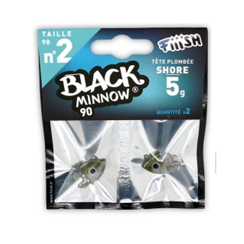 Fiiish Black Minnow Jig Heads No2 90mm Fiiish Black Minnow Jig Heads No2 90mm