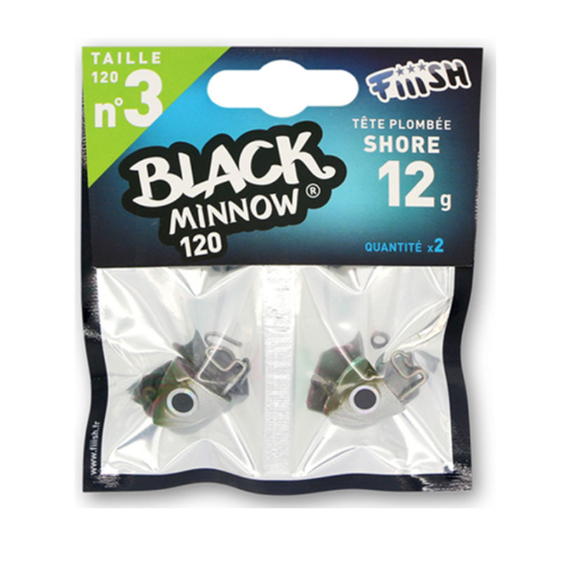 Fiiish Black Minnow Jig Heads No3 120mm Fiiish Black Minnow Jig Heads No3 120mm