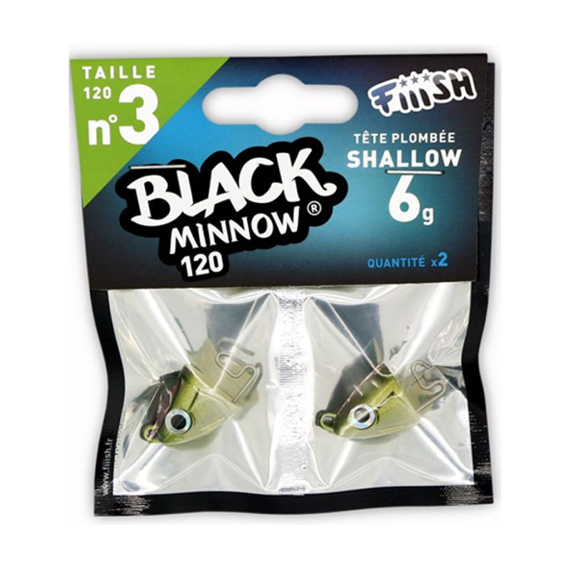 Fiiish Black Minnow Jig Heads No3 120mm Fiiish Black Minnow Jig Heads No3 120mm