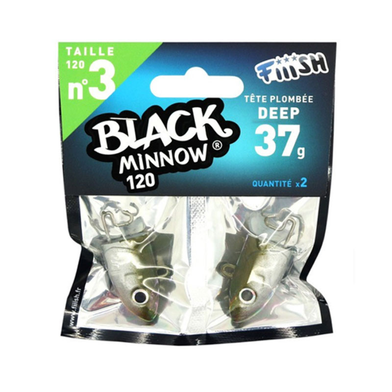Fiiish Black Minnow Jig Heads No3 120mm Fiiish Black Minnow Jig Heads No3 120mm