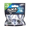 Fiiish Black Minnow Jig Heads No3 120mm Fiiish Black Minnow Jig Heads No3 120mm