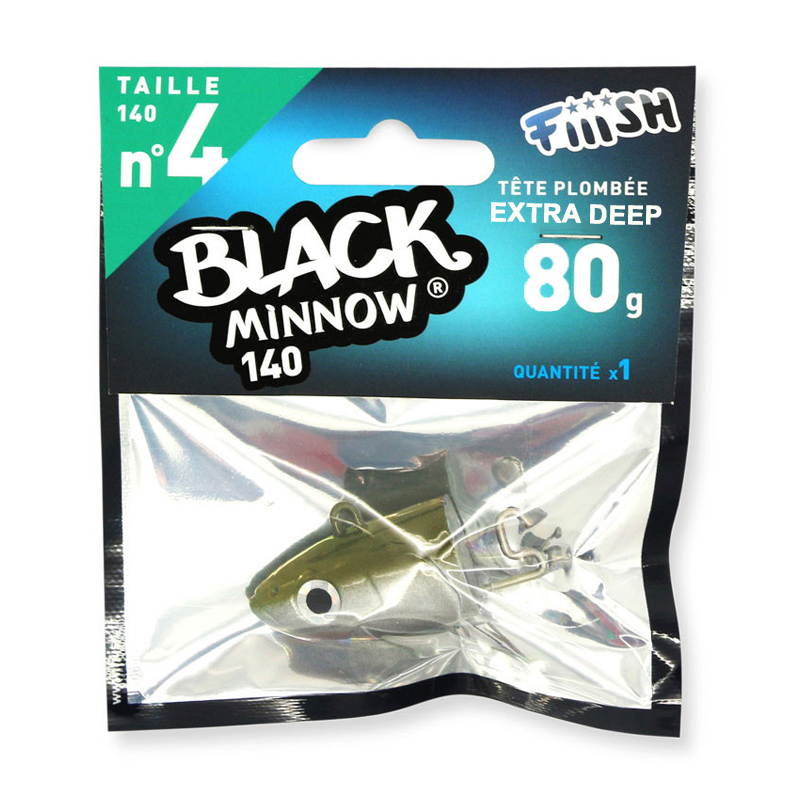 Fiiish Black Minnow Jig Heads No4 140mm Fiiish Black Minnow Jig Heads No4 140mm