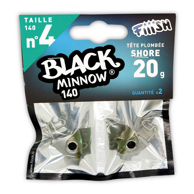 Fiiish Black Minnow Jig Heads No4 140mm Fiiish Black Minnow Jig Heads No4 140mm