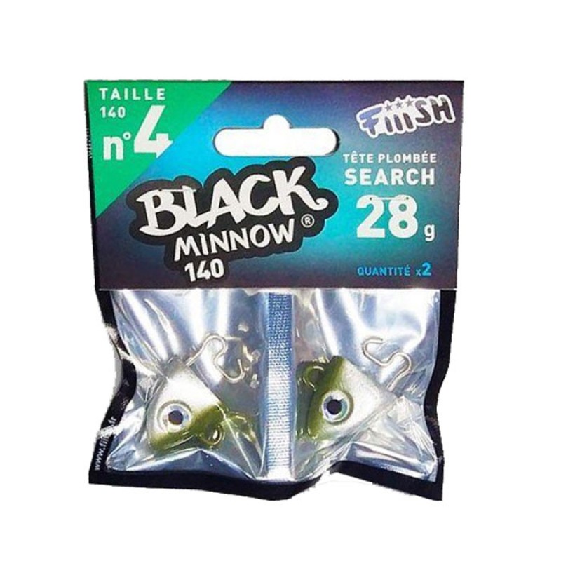 Fiiish Black Minnow Jig Heads No4 140mm Fiiish Black Minnow Jig Heads No4 140mm