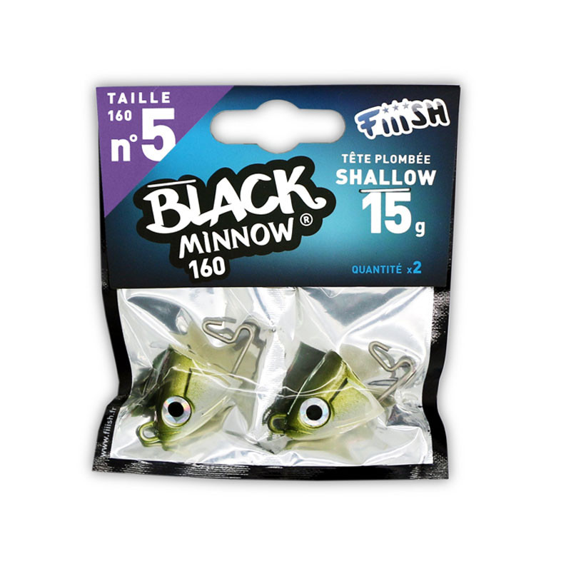 Fiiish Black Minnow Jig Heads No5 160mm Fiiish Black Minnow Jig Heads No5 160mm