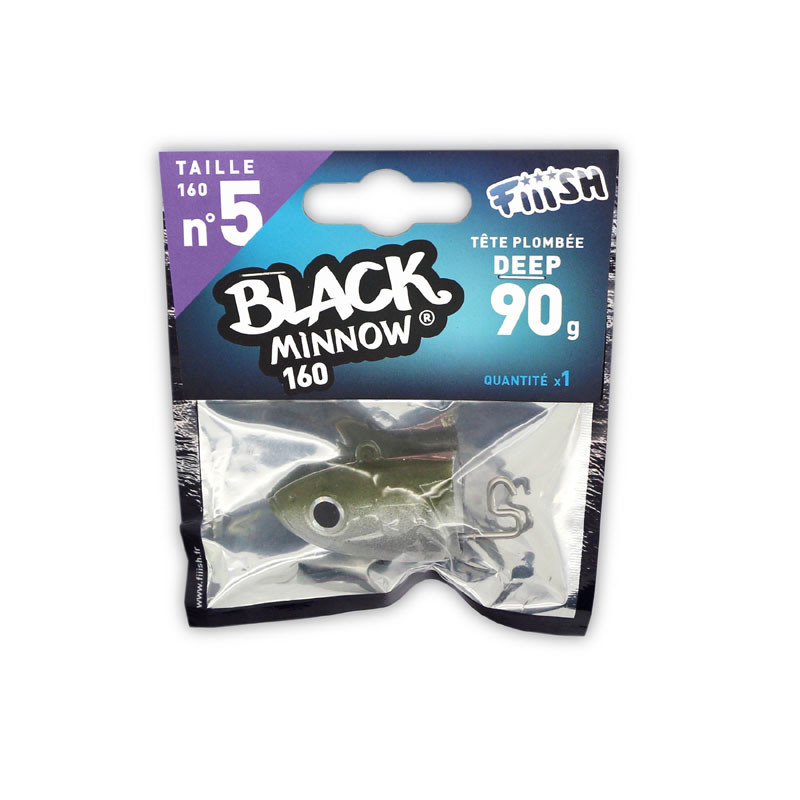 Fiiish Black Minnow Jig Heads No5 160mm Fiiish Black Minnow Jig Heads No5 160mm