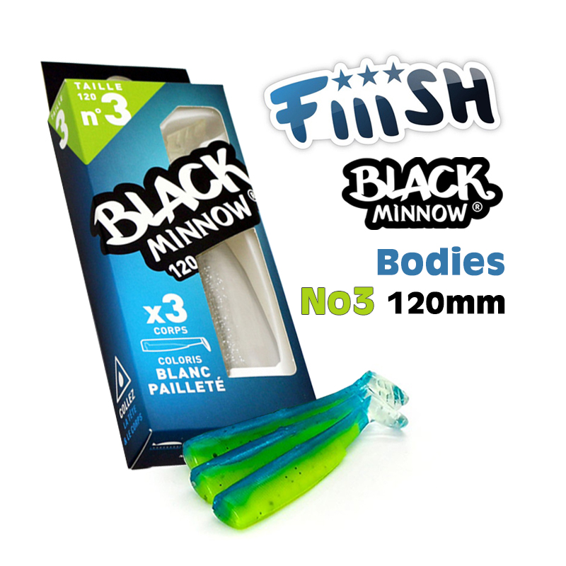 Fiiish Black Minnow Bodies No3 120mm Fiiish Black Minnow Bodies No3 120mm