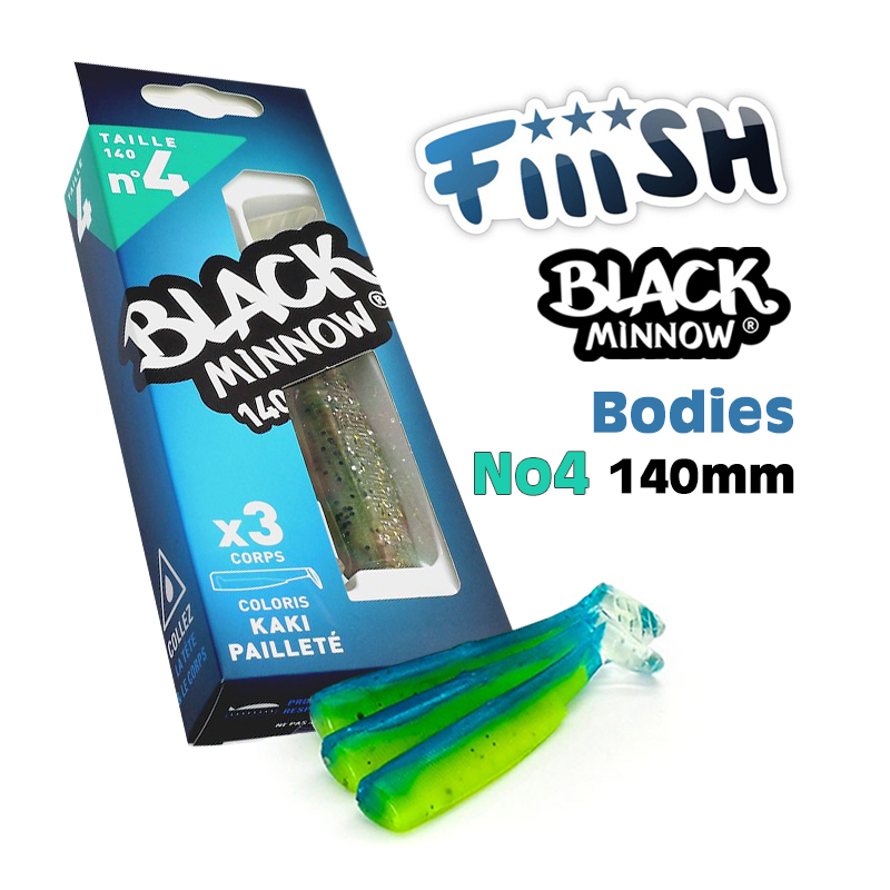 Fiiish Black Minnow Bodies No4 140mm Fiiish Black Minnow Bodies No4 140mm