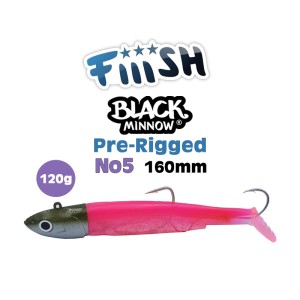 Fiiish Black Minnow No5 120g Pre-Rigged
