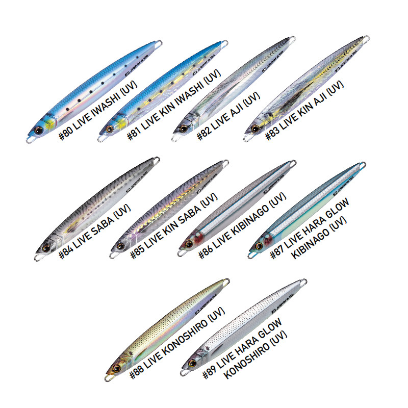 Major Craft Jigpara Vertical Short Live Colors 100g Major Craft Jigpara Vertical Short Live Colors 100g