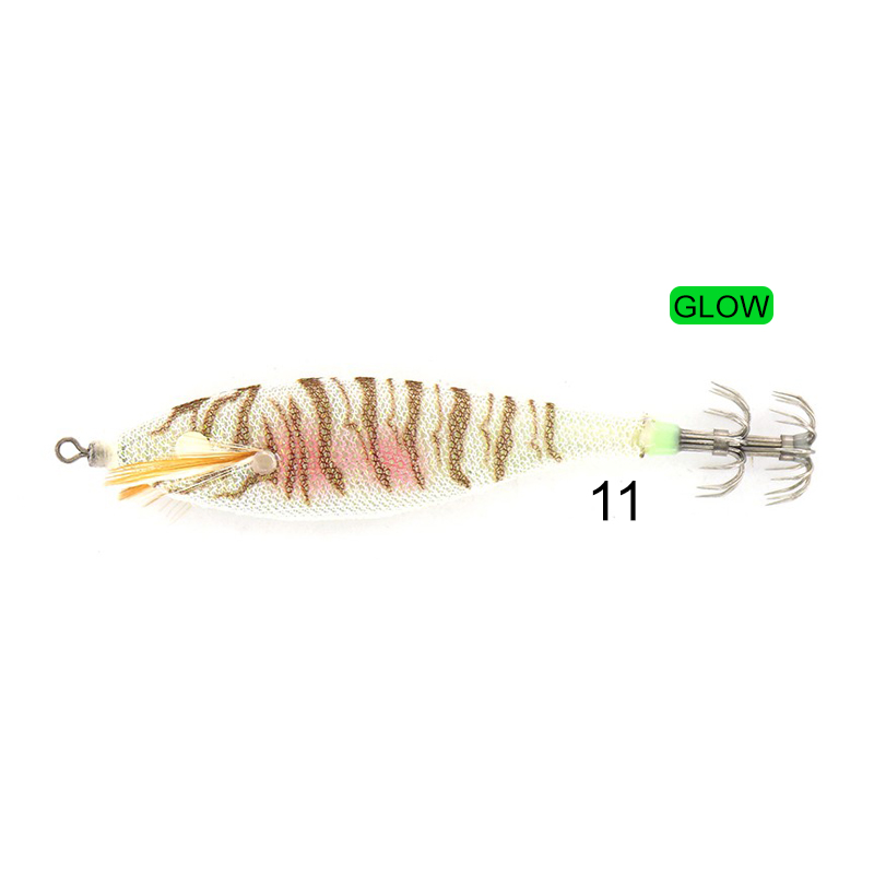 Cinnetic Squid Jig Tiger Glow Cinnetic Squid Jig Tiger Glow