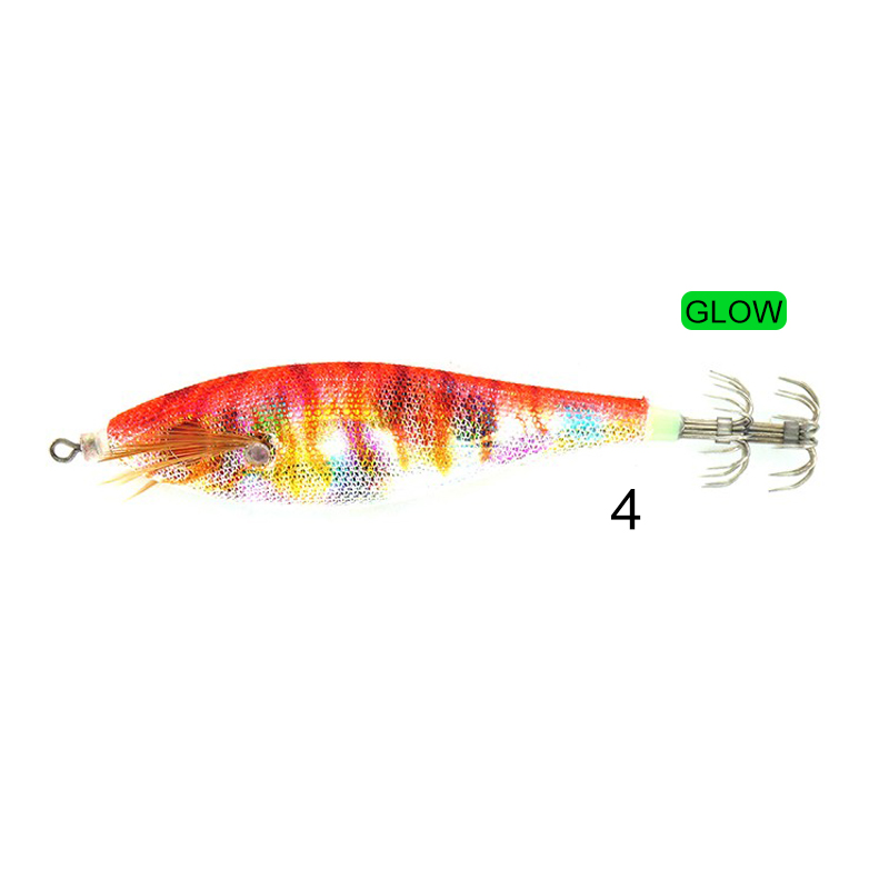Cinnetic Squid Jig Tiger Glow Cinnetic Squid Jig Tiger Glow