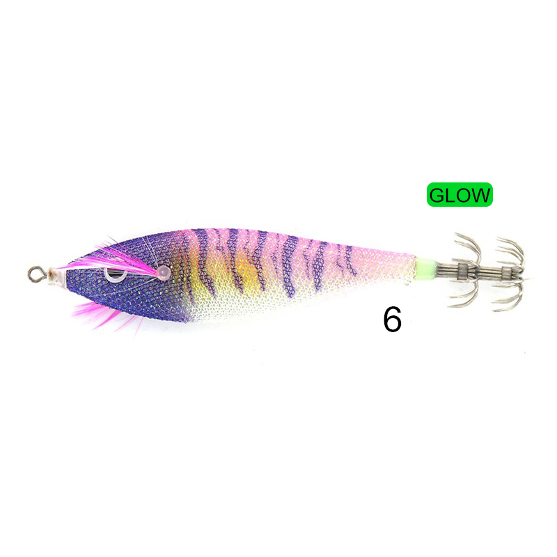 Cinnetic Squid Jig Tiger Glow Cinnetic Squid Jig Tiger Glow