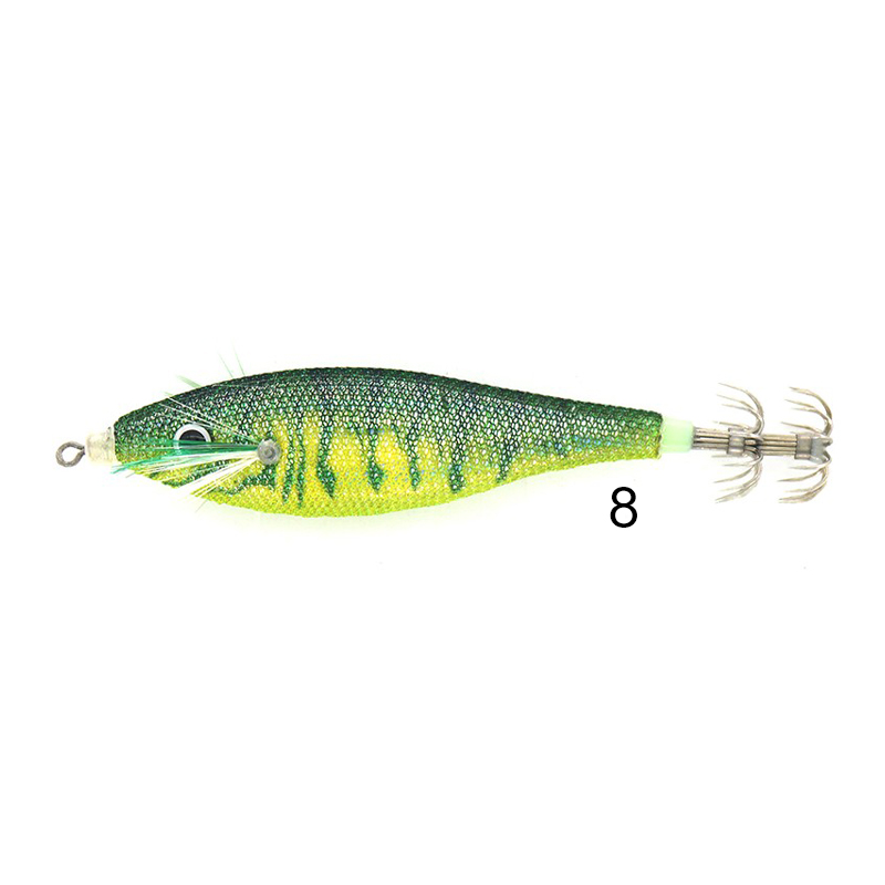 Cinnetic Squid Jig Tiger Glow Cinnetic Squid Jig Tiger Glow