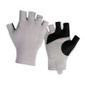 BKK Flamingo Half-Finger Gloves Light Grey