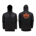 Grundens Displacement DWR Hoodie Logo Anchor Black Grundens Displacement DWR Hoodie Logo Anchor Black