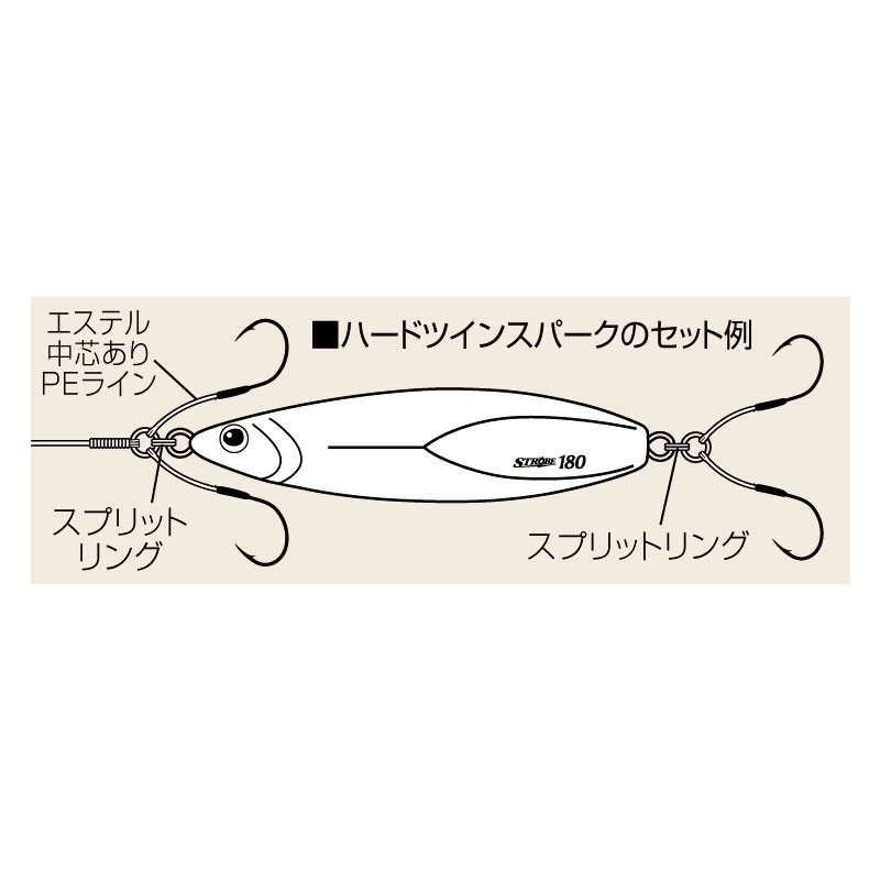 Shout Hard Twin Spark 327-HT 3cm Assist Hooks Shout Hard Twin Spark 327-HT 3cm Assist Hooks