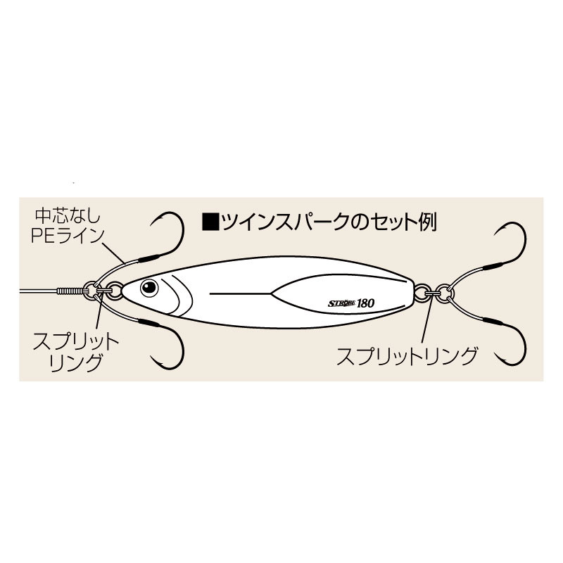 Shout Twin Spark 320-TS 3cm Assist Hooks Shout Twin Spark 320-TS 3cm Assist Hooks